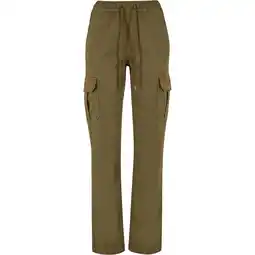 Decathlon Dames Twill Cargo Broek met Hoge Taille (Tiniolive) aanbieding