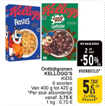 Cora Kellogg's Kids Ontbijtgranen aanbieding