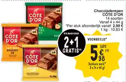 Cora Cote D'Or Chocoladerepen aanbieding