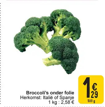 Cora Broccoli's onder folie aanbieding