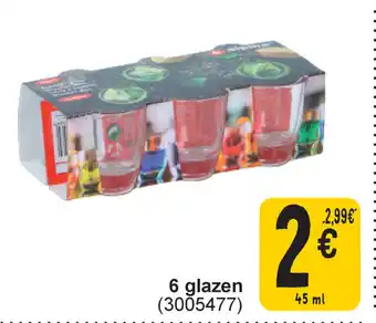 Cora 6 glazen aanbieding