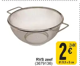 Cora RVS Zeef aanbieding