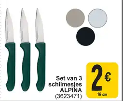 Cora Alpina Set van 3 schilmesjes aanbieding