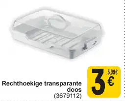 Cora Rechthoekige transparante doos aanbieding