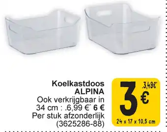 Cora Koelkastdoos Alpina aanbieding