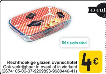 Cora Ô Cuisine Rechthoekige glazen ovenschotel aanbieding