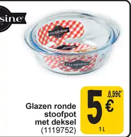 Cora Ô Cuisine Glazen Ronde Stoofpot met Deksel aanbieding