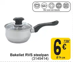 Cora Bakeliet RVS steelpan aanbieding