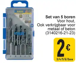 Cora kinzo set van 5 boren aanbieding