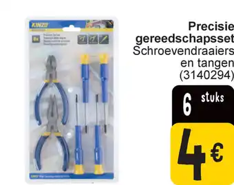 Cora Kinzo precisie gereedschapsset schroevendraaiers en tangen (3140294) aanbieding