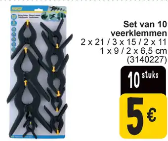 Cora Kinzo set van 10 veerklemmen aanbieding