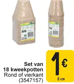 Cora Set van 18 kweekpotten aanbieding