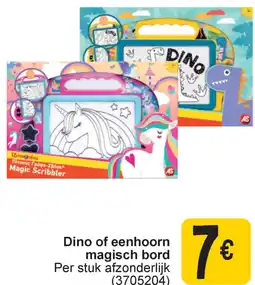 Cora Dino of eenhoorn magisch bord aanbieding