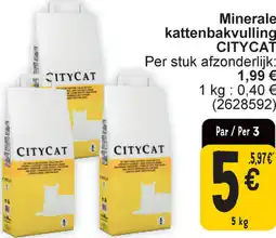 Cora Citycat minerale kattenbakvulling aanbieding