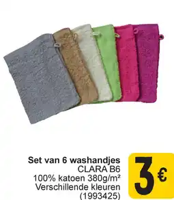 Cora Set van 6 washandjes clara b6 aanbieding