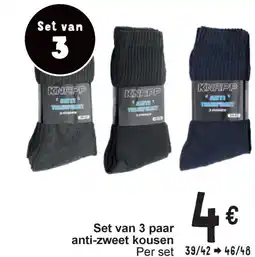 Cora Knapp set van 3 paar anti-zweet kousen aanbieding