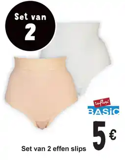 Cora Influx basic set van 2 effen slips aanbieding