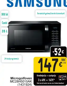 Cora Samsung microgolfoven MC28H5015AK aanbieding