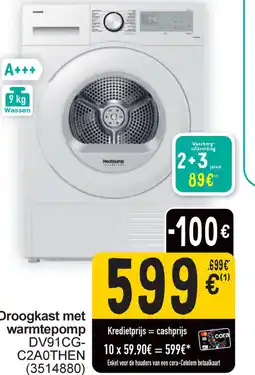 Cora Samsung Droogkast met warmtepomp DV91CG- C2A0THEN (3514880) aanbieding