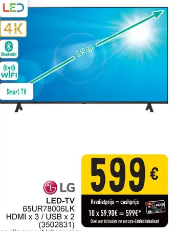 Cora LG LED-TV 65UR78006LK aanbieding