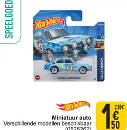 Cora Hot wheels miniatuur auto aanbieding