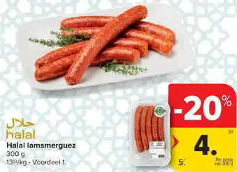 Carrefour Halal lamsmerguez aanbieding