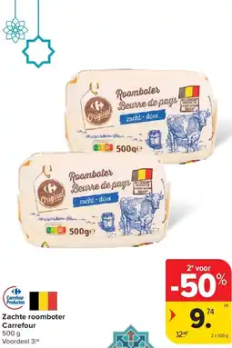 Carrefour Zachte roomboter Carrefour aanbieding