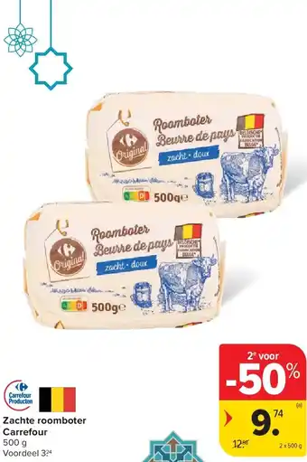 Carrefour Zachte roomboter Carrefour aanbieding