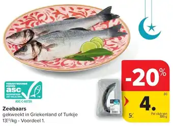 Carrefour Zeebaars aanbieding