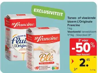 Carrefour Tarwe- of vloeiende bloem L’Originale Francine aanbieding