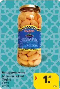 Carrefour Reuzegrote witte bonen in bokaal Tagine aanbieding