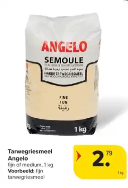 Carrefour Tarwegriesmeel Angelo aanbieding