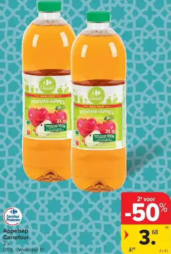 Carrefour Appelsap Carrefour aanbieding