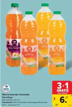 Carrefour Niet-bruisende limonade Carrefour aanbieding