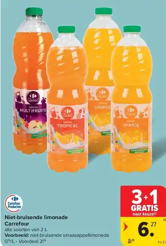 Carrefour Niet-bruisende limonade Carrefour aanbieding