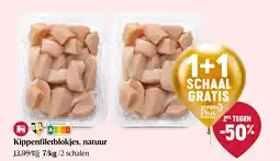 Delhaize Kippenfiletblokjes, natuur aanbieding