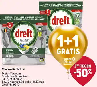 Delhaize Vaatwastabletten aanbieding