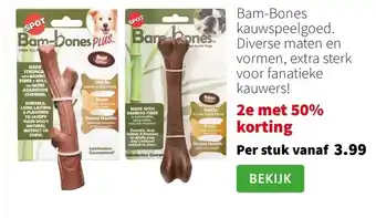 Intratuin Bam-Bones kauwspeelgoed aanbieding