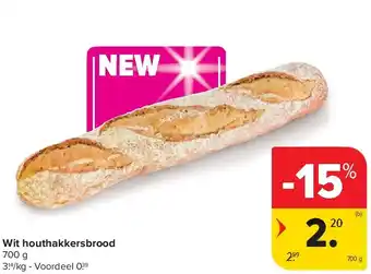 Carrefour Wit houthakkersbrood aanbieding