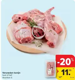 Carrefour Versneden konijn aanbieding