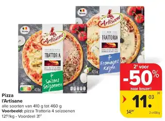 Carrefour Pizza l’Artisane aanbieding