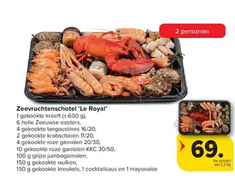 Carrefour Zeevruchtenschotel ‘Le Royal’ aanbieding