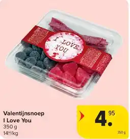 Carrefour Valentijnsnoep I Love You aanbieding