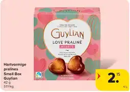 Carrefour Hartvormige pralines Small Box Guylian aanbieding