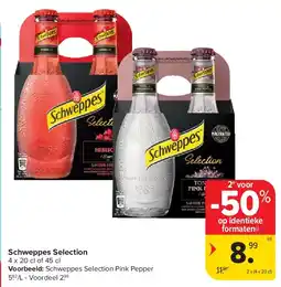 Carrefour Schweppes Selection aanbieding