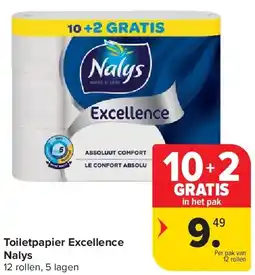 Carrefour Toiletpapier Excellence Nalys aanbieding