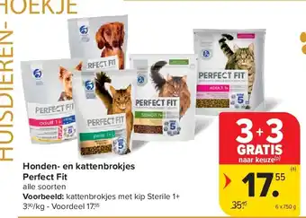 Carrefour Honden- en kattenbrokjes Perfect Fit aanbieding