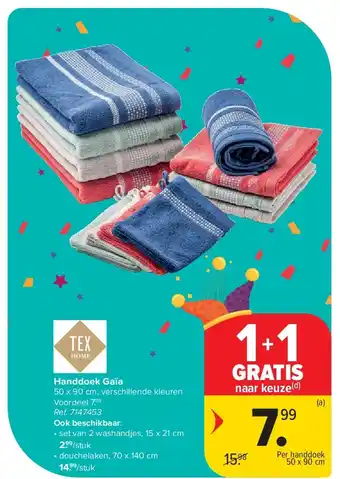 Carrefour Handdoek Gaïa aanbieding