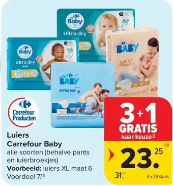 Carrefour Luiers Carrefour Baby aanbieding