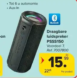 Carrefour Draagbare luidspreker PSSS150 aanbieding